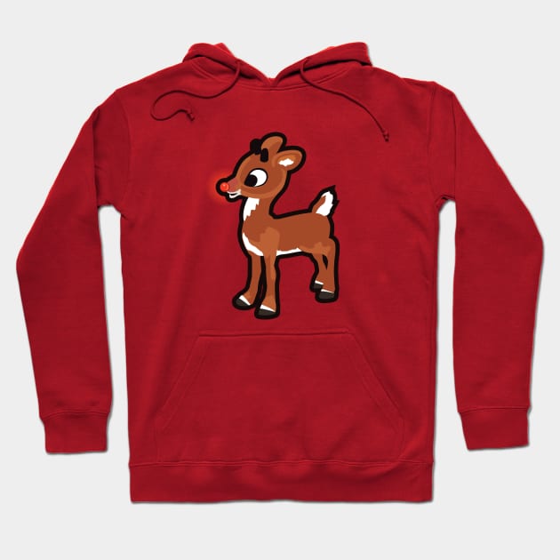 Rudolph the red nosed reindeer Hoodie by LaughingDevil